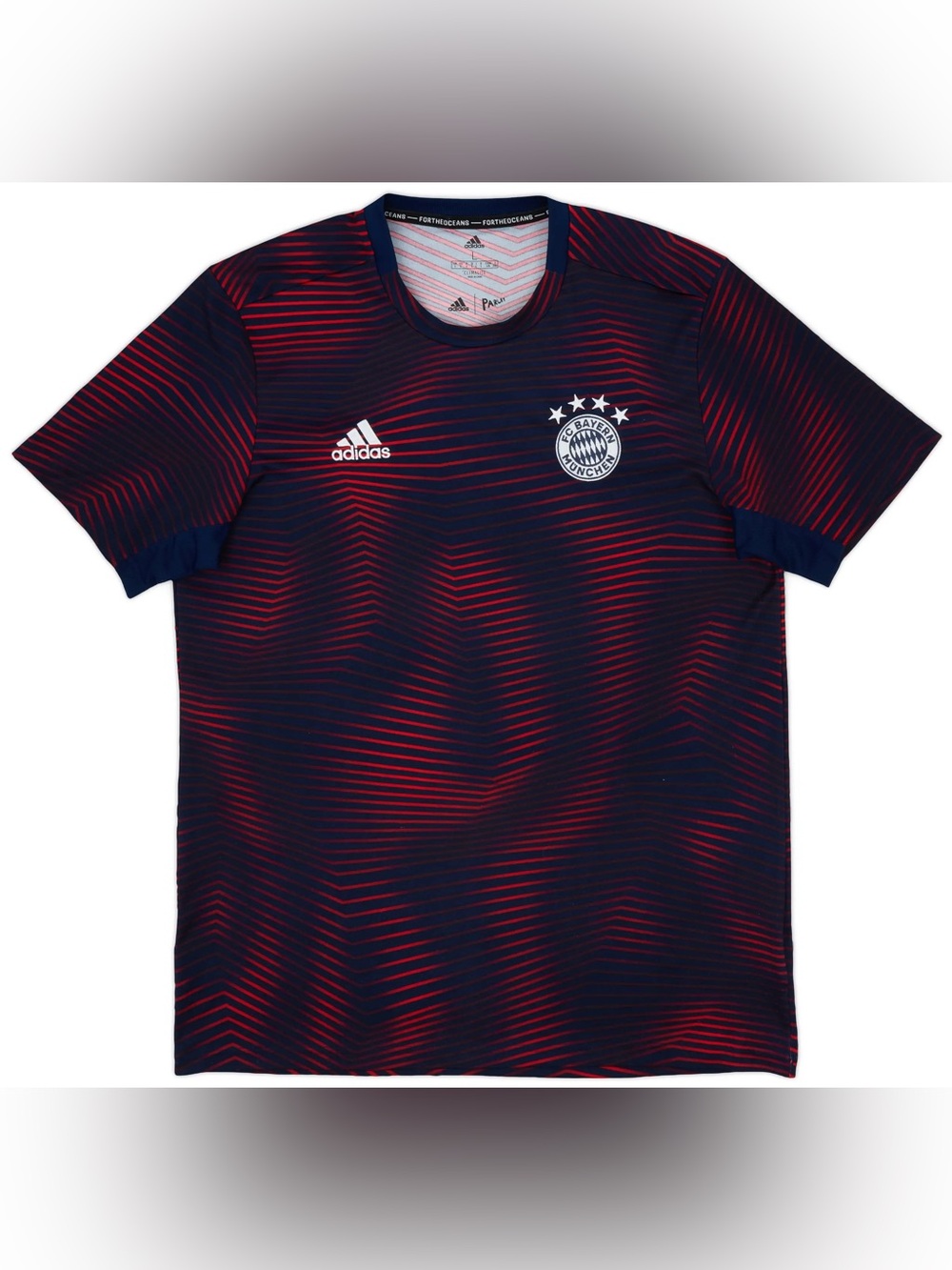 FC Bayern Munchen 2018-19 Adidas x Parley Pre-Match Jersey Navy Size M